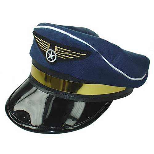 Pilot Hat Blue Costume World