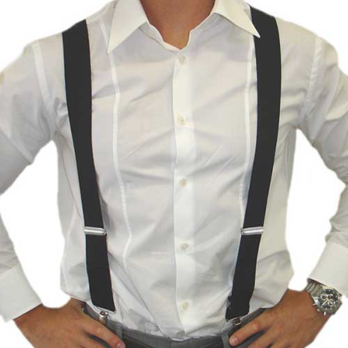 Suspenders / Braces Wide Black
