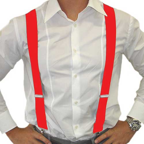Suspenders / Braces Wide Red