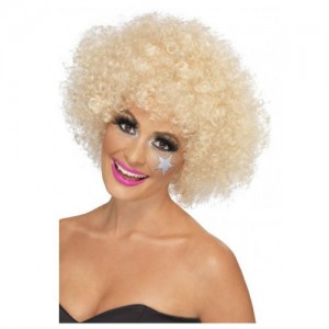 blond afro