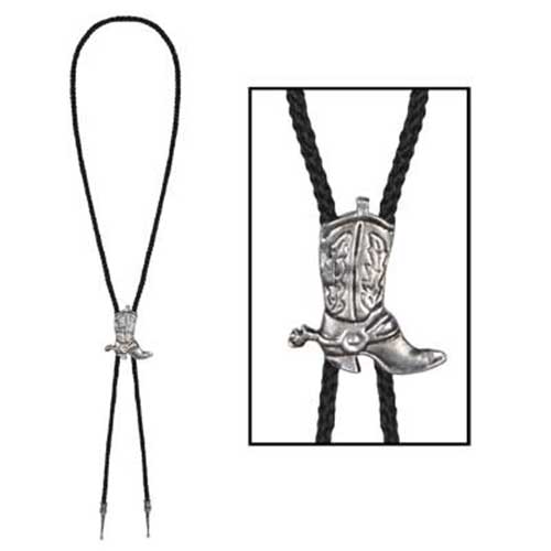 Cowboy Bolo Tie With Boot