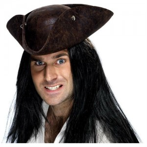 Captain Jack Pirate Tricorn Hat