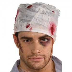 bloodyb bandage head