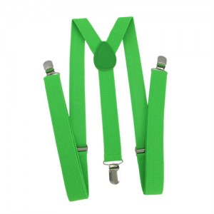 neon green suspenders