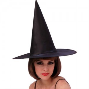 Black Satin Witch Hat