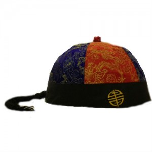 Chinese Coolie Hat with Braid