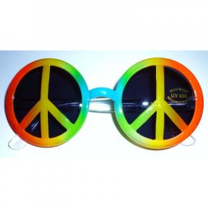 Peace Sign Hippy Glasses