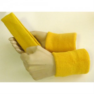 yellow sweatbands