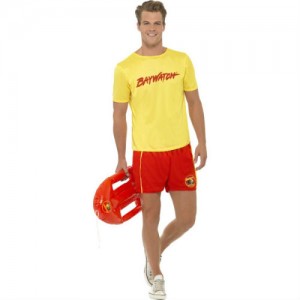 Baywatch Lifeguard Man Top and Shorts