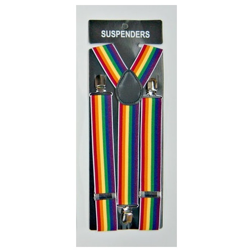 Clown Rainbow Suspenders