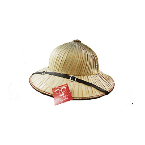Safari Pith Helmet Straw - Costume World