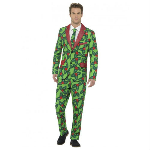 Holly Berry Christmas Suit - Costume World