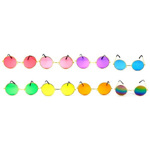 Hippie Glasses Lennon Gold Frame (Various Colours)