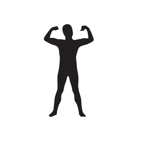 Child Morph Suit Second Skin Black