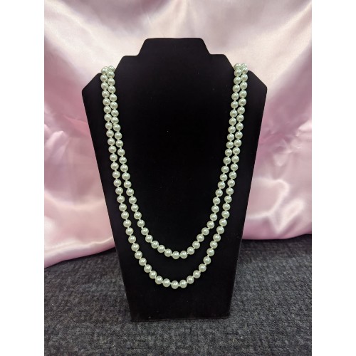 Long Pearl Flapper Necklace (150cm)