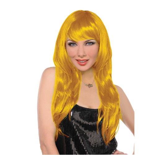 Yellow Glamorous Wig Costume World