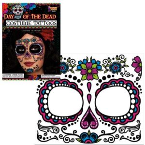 day of the dead face tattoo