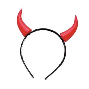 plastic devil horn headband