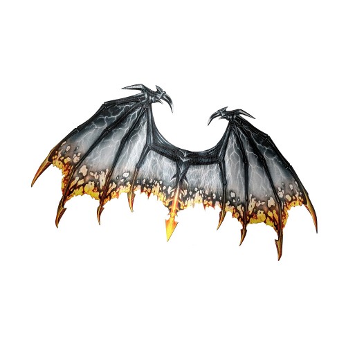 Dragon Wings with Fiery Design