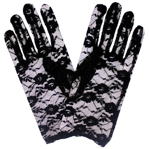 Black Lace Gloves