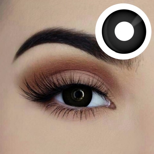 Starry Eyed Black Out Contact Lenses - 1 Year