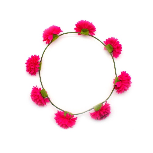 Pink Dahlia Flower Crown