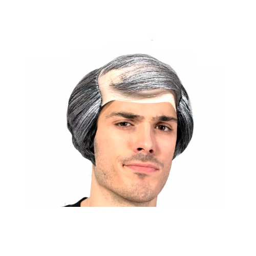 Grey Comb-Over Wig