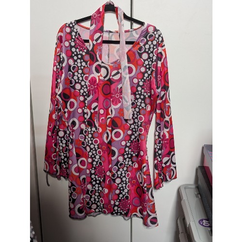Pink 60s Hippie Dress - EX HIRE
